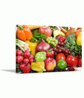 Tablou canvas Fruits and vegetables